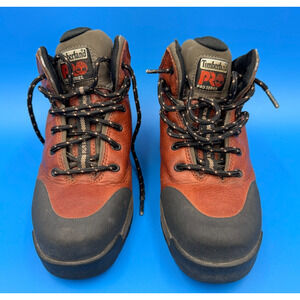 Timberland PRO 33300 Women's 7.5 W Brown Leather Steel Toe Work Safety Boots